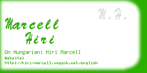 marcell hiri business card